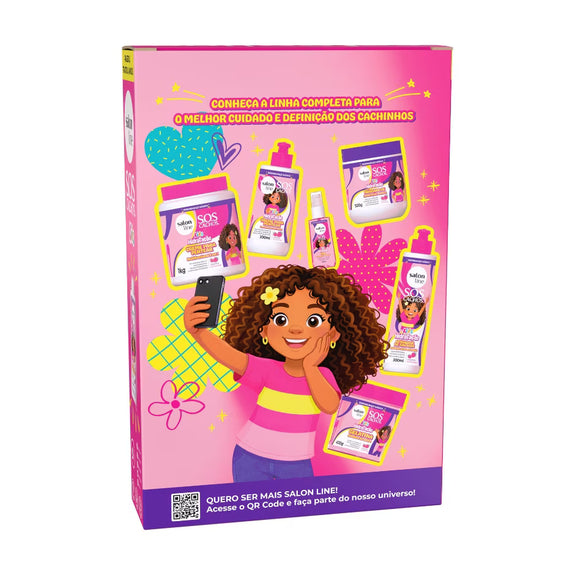 Salon Line Kit Shampoo 300ml + Condicionador 200ml SOS Cachos Kids Hidratação