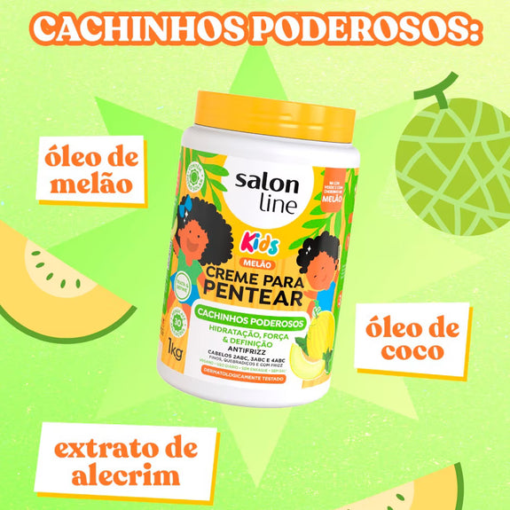 Salon Line Melon Combing Cream Powerful Curls 1kg