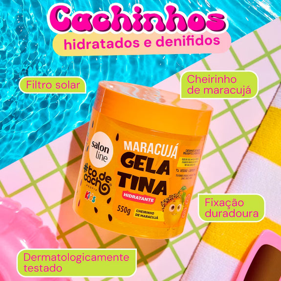 Salon Line Passion Fruit Gelatin #todecacho Kids Moisturizing 550g