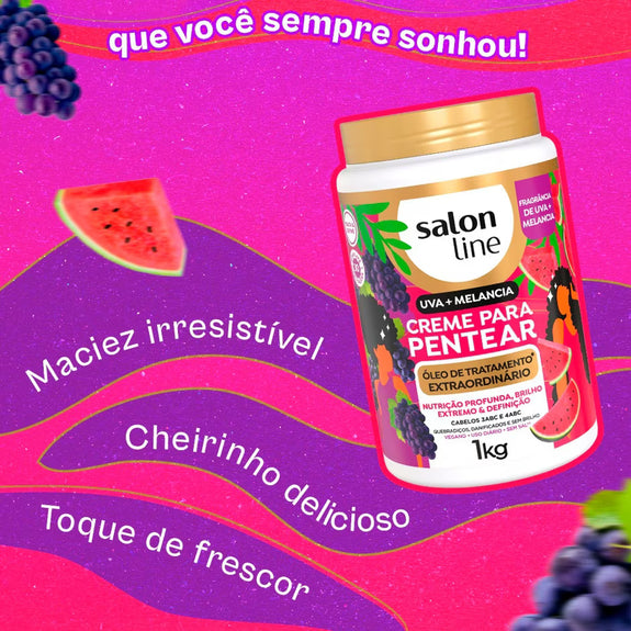 Salon Line Grape + Watermelon Combing Cream Extraordinary Treatment Oil 1kg