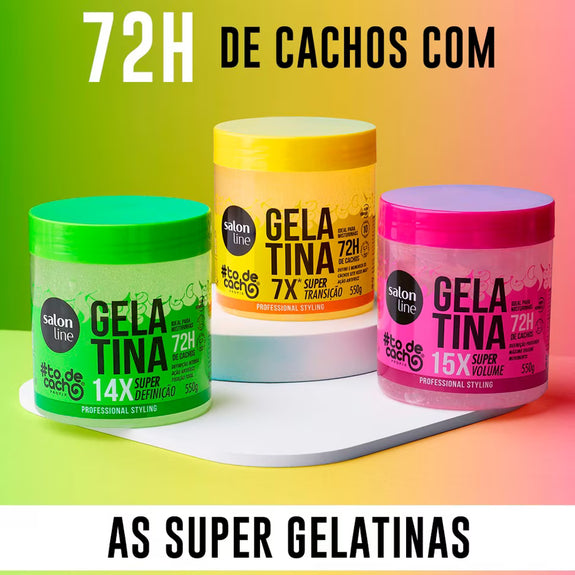 Salon Line Gelatina #todecacho Super Transição Capilar 550g