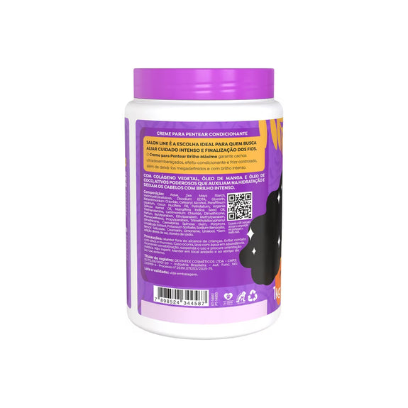Salon Line Creme Para Pentear Brilho Máximo Salon Line 1kg