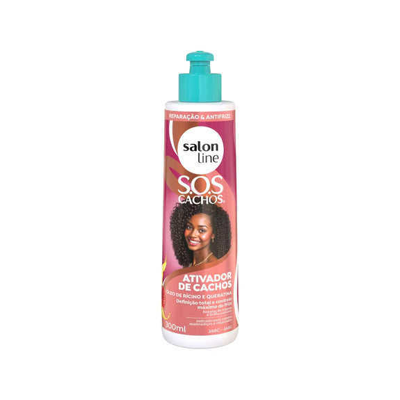 Salon Line Curl Activator SOS Curls Castor and Keratin 300ml
