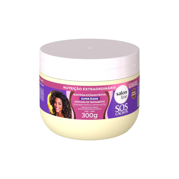 Salon Line Extra Nutritious Butter Treatment Mask SOS Curls Super Oils 300g