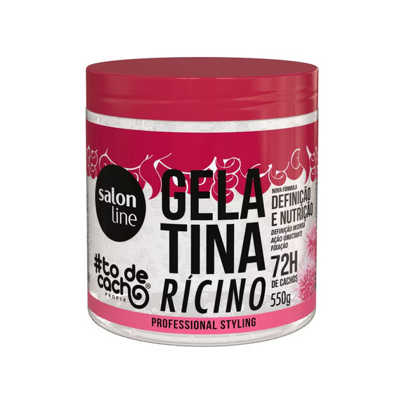 Salon Line Gelatin Castor Oil #todecacho Definition and Nutrition 550g
