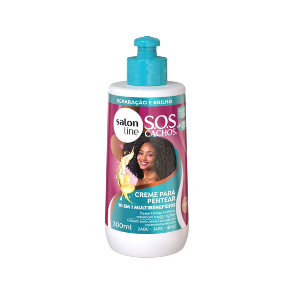 Salon Line SOS Curls Combing Cream 10 in 1 Multibenefits 300ml