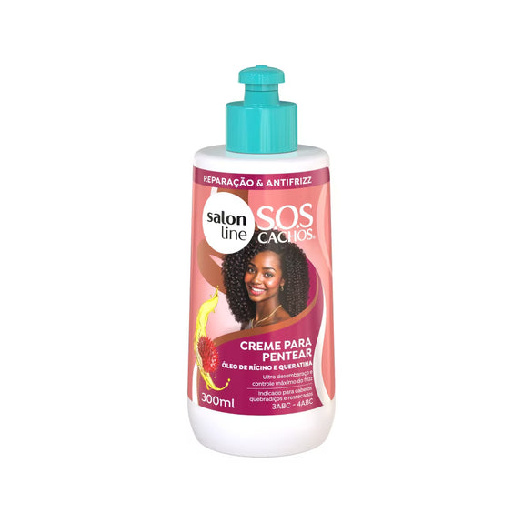 Salon Line SOS Curls Castor and Keratin Styling Cream 300ml