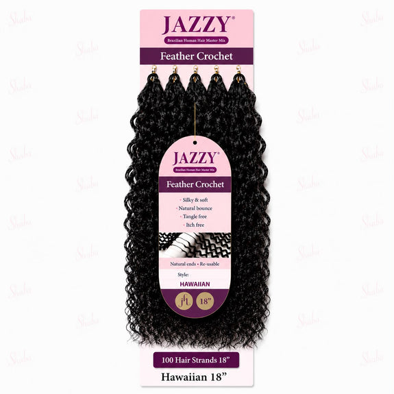 Jazzy Feather Crochet Brazilian Master Mix Hawaiian 18”