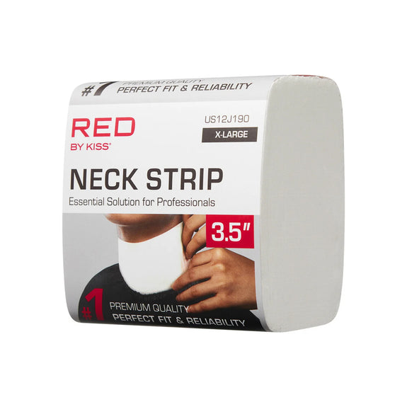 Red By Kiss Premium Disposable Barber Neck Strips-X-Large(3.5")