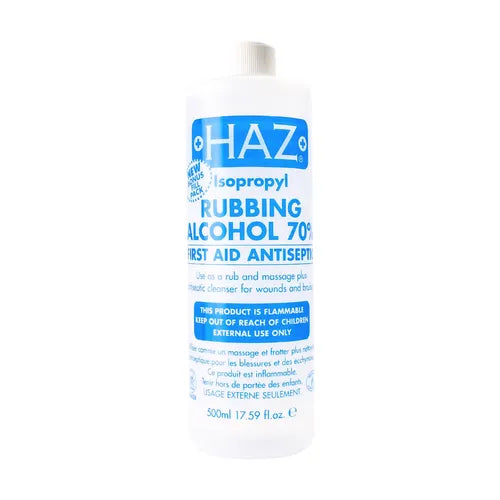 Haz Isopropyl Rubbing Alcohol 70% - 500ml[WHITE]