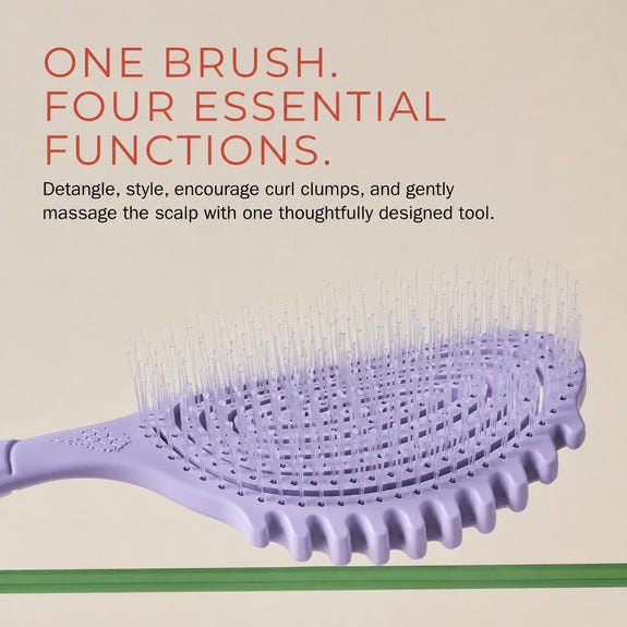 Bounce Curl Detangle Define EdgeLift Brush - Lavender