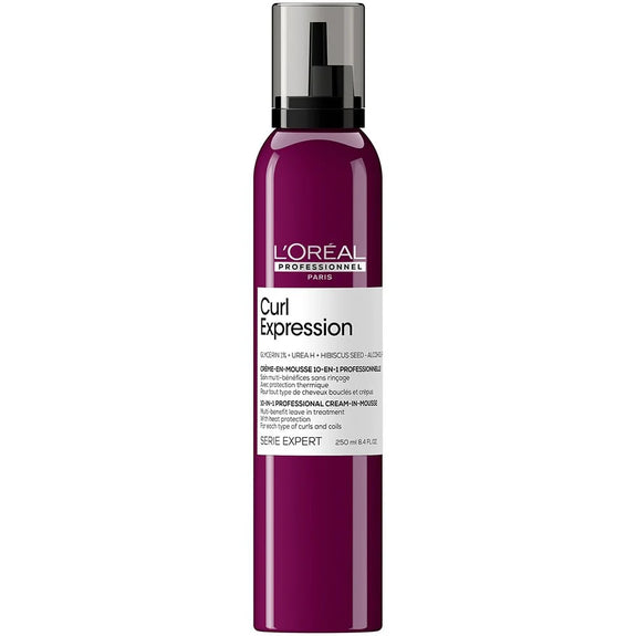L'ORÉAL PROFESSIONNEL SERIE EXPERT CURL EXPRESSION MULTI-BENEFIT 10-IN-1 MOUSSE FOR CURLS & COILS 250ML