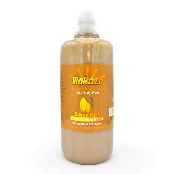 Makazo African Liquid Black Soap Cocoa & Shea Butter 977ML