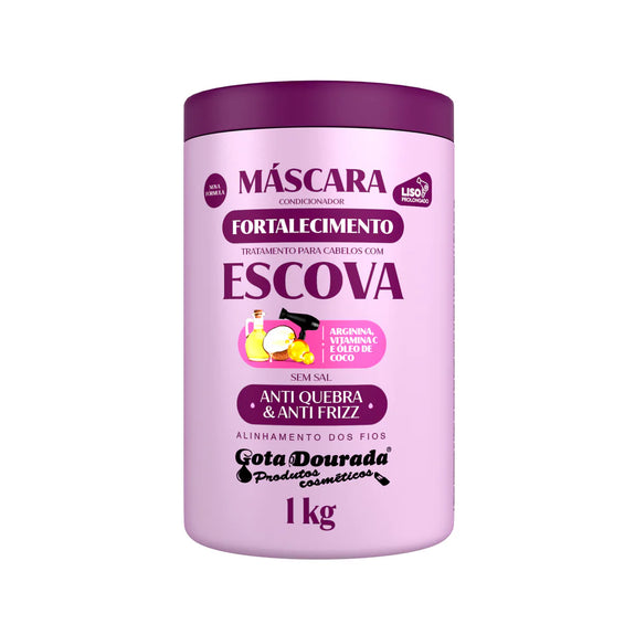 Gota Dourada Strengthening Mask Golden Drop Brush 1 Kg