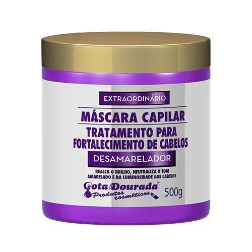 Gota Dourada Strengthening Mask Yellowing Golden Drop 500g