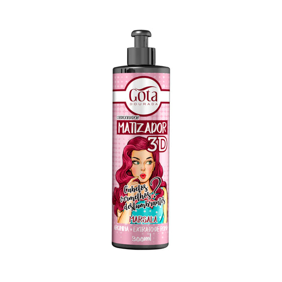 Gota Dourada Tint Conditioner 3D Marsala Golden Drop 300ml