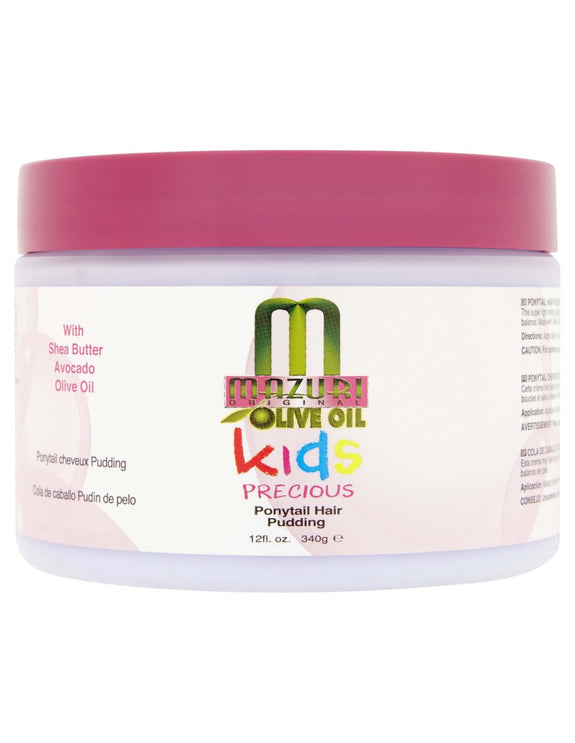 Mazuri Kids Olive Oil Precious Ponytail Hair Pudding 12 oz