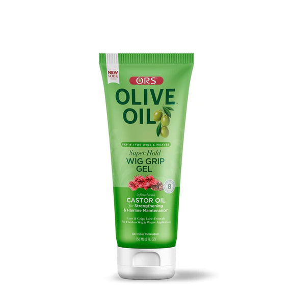 ORS OLIVE OIL FIX-IT WIG GRIP GEL SUPER HOLD INFUSED WITH CASTOR OIL (5.0 OZ)