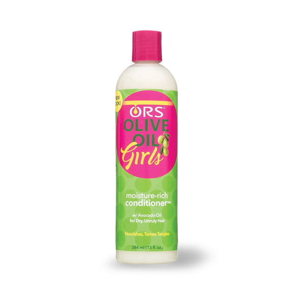 ORS OLIVE OIL GIRLS MOISTURE-RICH CONDITIONER WITH AVOCADO OIL FOR DRY, UNRULY HAIR-13 OZ