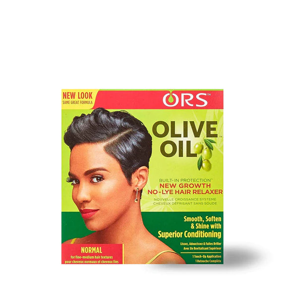 ORS OLIVE OIL BUILT-IN PROTECTION NEW GROWTH NO-LYE HAIR RELAXER - NORMAL STRENGTH