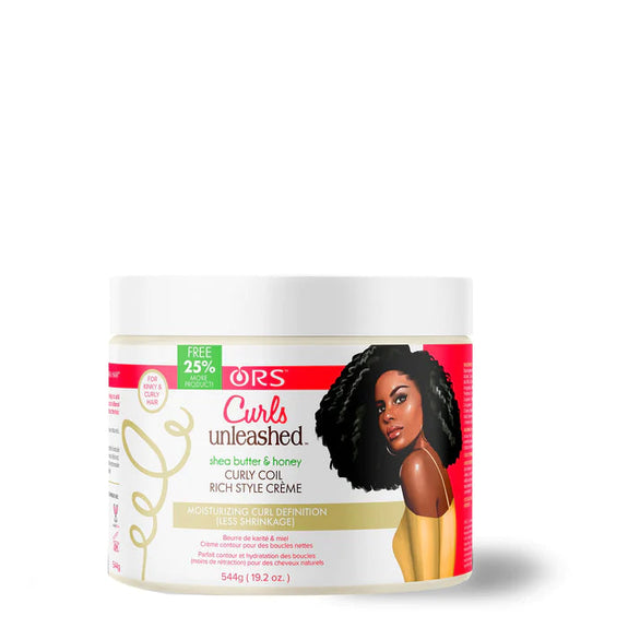 ORS Curls Unleashed Shea Butter & Honey Curl Coil Rich Style Crème 455g