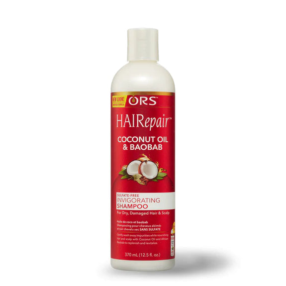 ORS HAIREPAIR COCONUT OIL AND BAOBAB SULFATE-FREE INVIGORATING SHAMPOO (12.5 OZ)