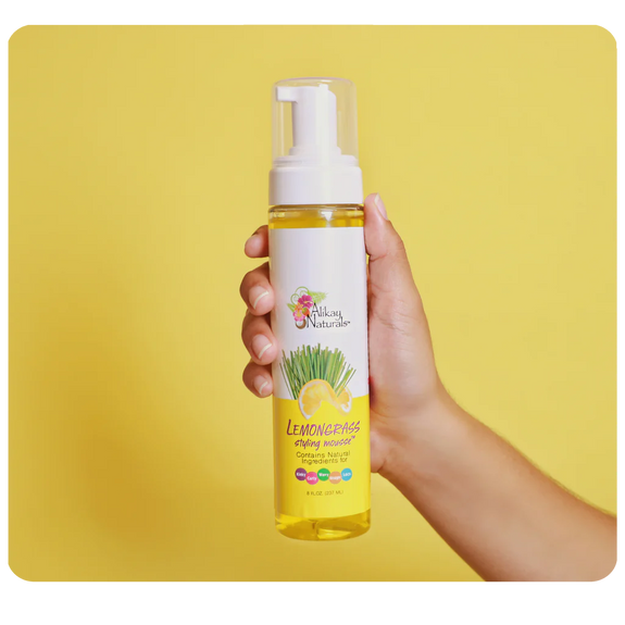 ALIKAY NATURALS LEMONGRASS STYLING MOUSSE 8 OZ