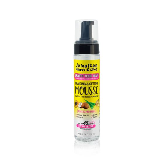 JAMAICAN MANGO & LIME Braiding & Setting Mousse-8 OZ