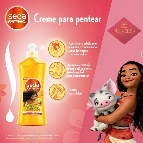 Seda Juntinhos Moana Cachos Encantados Children's Styling Cream 300ml