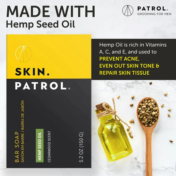 BUMP PATROL BAR SOAP- HEMP SEED OIL  5.2 oz