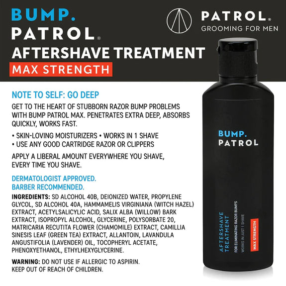 Bump Patrol Aftershave Maximum Strength 2 oz