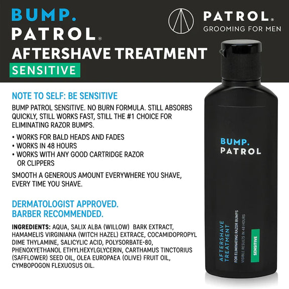 BUMP PATROL AFTERSHAVE SENSITIVE 2 oz