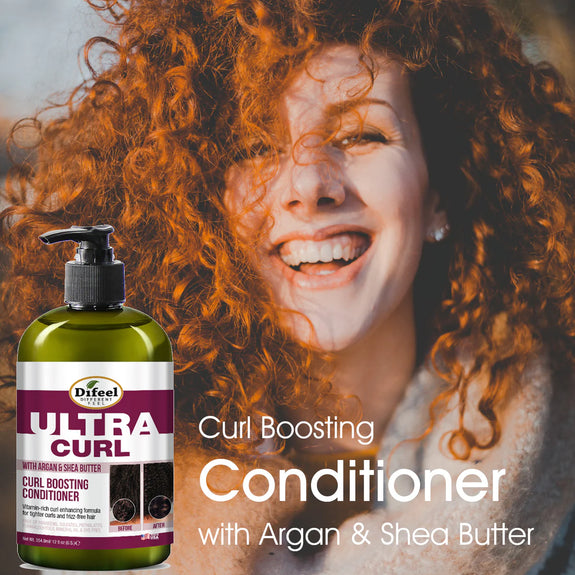 DIFEEL ULTRA CURL WITH ARGAN & SHEA BUTTER - CURL BOOSTING CONDITIONER 12 OZ.