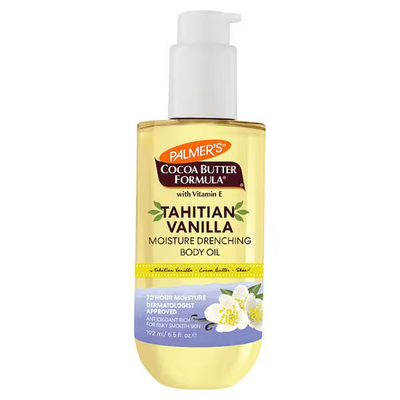 Palmer's Cocoa Butter Formula Tahitian Vanilla Moisture Drenching Body Oil 192ml/6.5oz