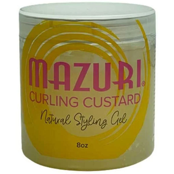 Mazuri Curling Custard Natural Styling Gel 8 OZ