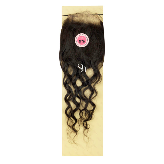 RUSH TEMPTATION 100% VIRGIN BRAZILIAN  FULL HD LACE CLOSURE  NATURAL WAVE 4x4