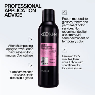 REDKEN ACIDIC COLOR GLOSS HEAT PROTECTION LEAVE-IN TREATMENT 190ML