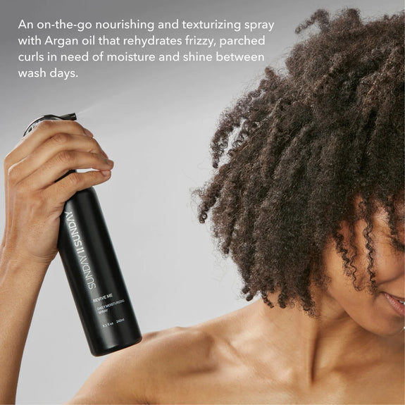 SUNDAY II SUNDAY REVIVE ME DAILY LEAVE-IN CONDITIONER SPRAY WITH ARGAN OIL AND GREEN TEA 8 OZ