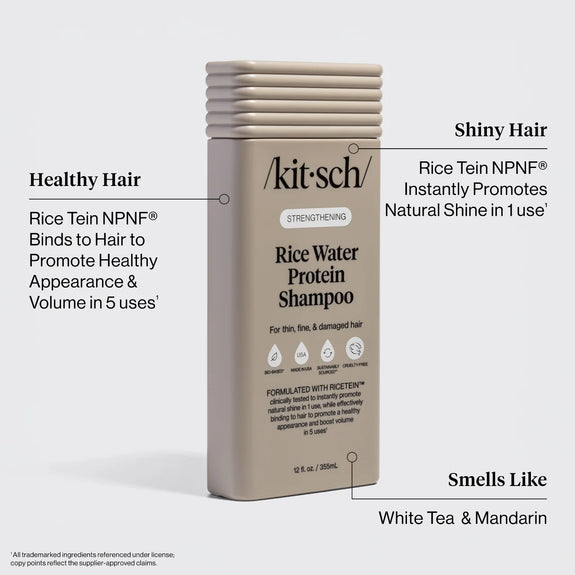 Kitsch Strengthening Rice Water Shampoo 355ml