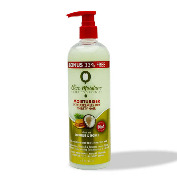 Olive Moisture Professional Moisturiser For Extremely Dry, Thirsty Hair - 473ml