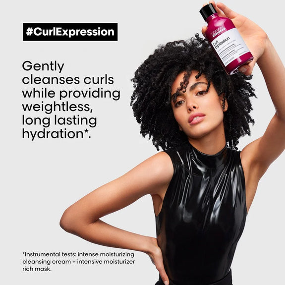 L'ORÉAL PROFESSIONNEL SERIE EXPERT  CURL EXPRESSION MOISTURISING & HYDRATING SHAMPOO FOR CURLS & COILS 300ML