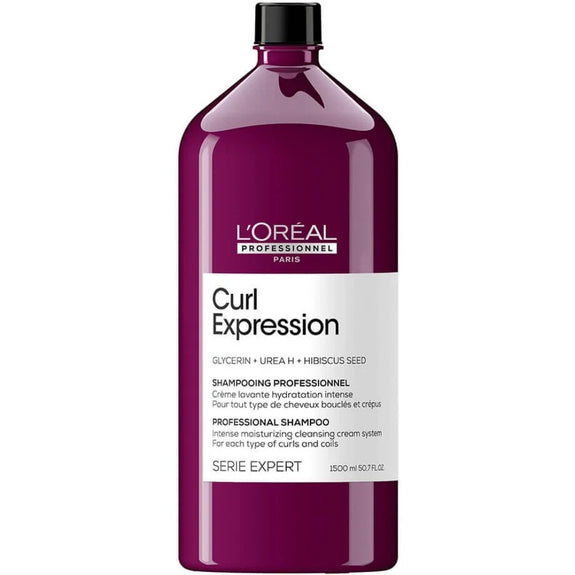 L'ORÉAL PROFESSIONNEL SERIE EXPERT  CURL EXPRESSION MOISTURISING & HYDRATING SHAMPOO FOR CURLS & COILS 1500ML
