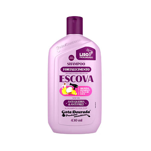Gota Dourada Strengthening Shampoo Brush Golden Drop 430ml