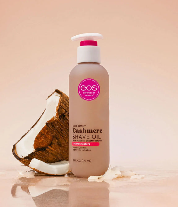 Eos Shea Butter Cashmere Shave oil Coconut Waters 177ml/6oz