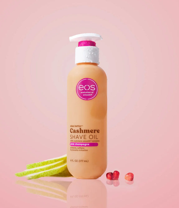 Eos Shea Butter Cashmere Shave oil Pink Champagne 177ml/6oz