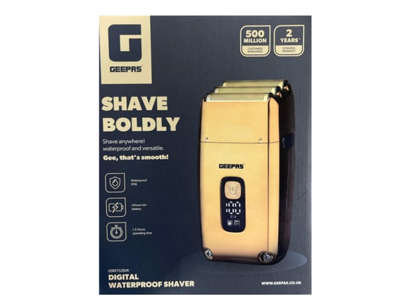 Geepas Golden Triple Blade Waterproof Electric Foil Shaver