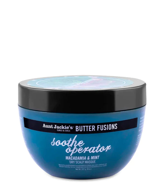 AUNT JACKIE'S  BUTTER FUSIONS Soothe Operator – Macadamia & Mint Dry Scalp Conditioning  8 OZ