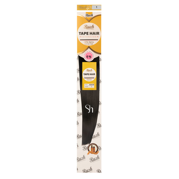 RUSH SILKY LUXATI 100 % REAL REMY HUMAN 18" TAPE IN HAIR HAIR EXTENSION