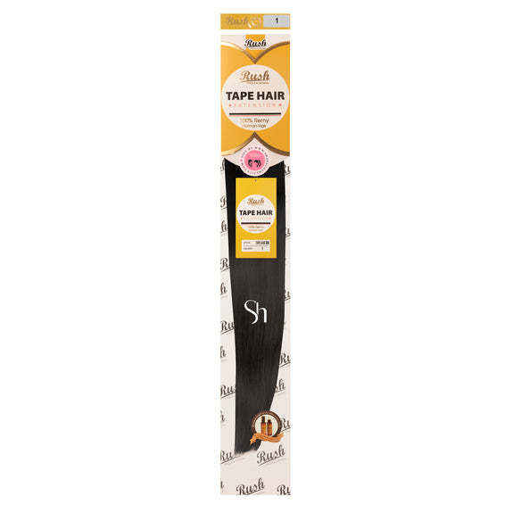 RUSH SILKY LUXATI 100 % REAL REMY HUMAN 20" TAPE IN HAIR HAIR EXTENSION