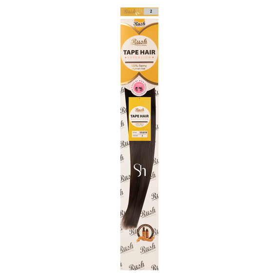 RUSH SILKY LUXATI 100 % REAL REMY HUMAN 18" TAPE IN HAIR HAIR EXTENSION